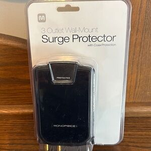 Monoprice Black Surge Protector
